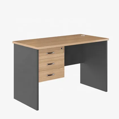 Classic Wooden Plank Design Office Table for Homework and Kids