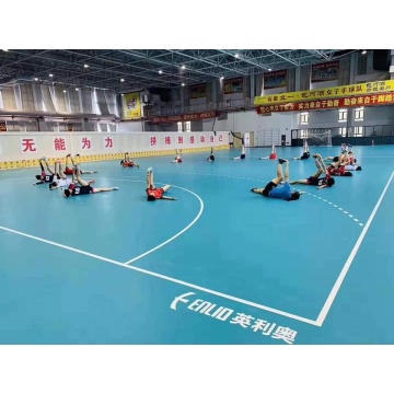 High ball rebound anti-slip vinyl sports flooring for volleyball court