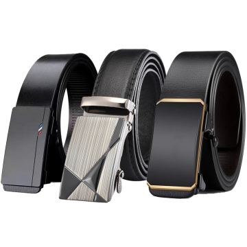 High Quality PU Leather Automatic Buckle Belt for Men