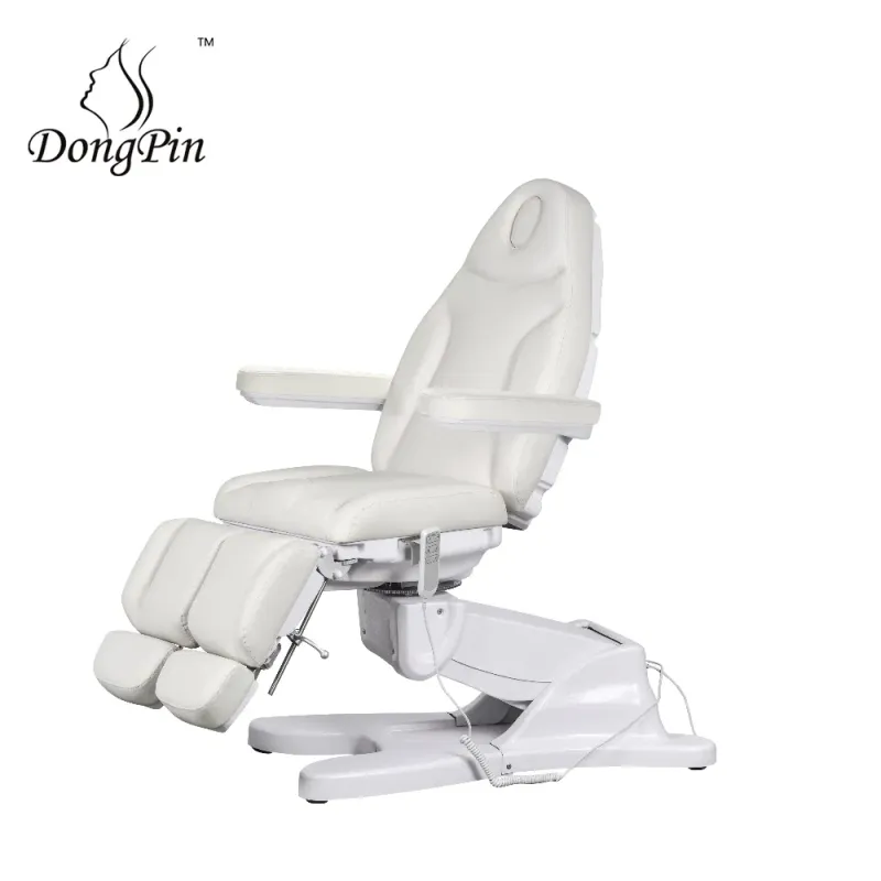 Electric Massage Table with Rotated and Tilt Features for Cosmetics Salon
