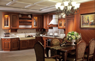 Br-SA01c Solid Wood Kitchen Cabinet/Kitchen Furniture