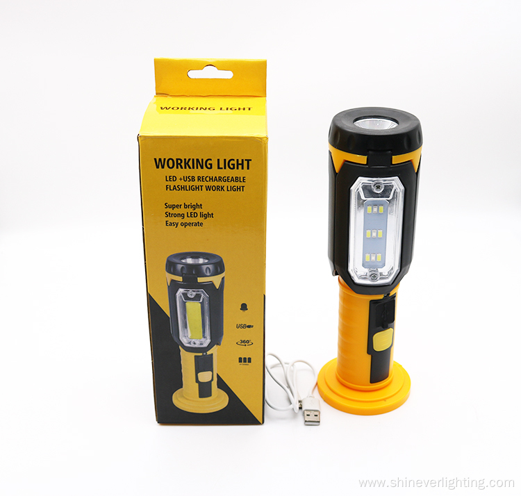 Multi-function USB Rechargeable Battery Work Light