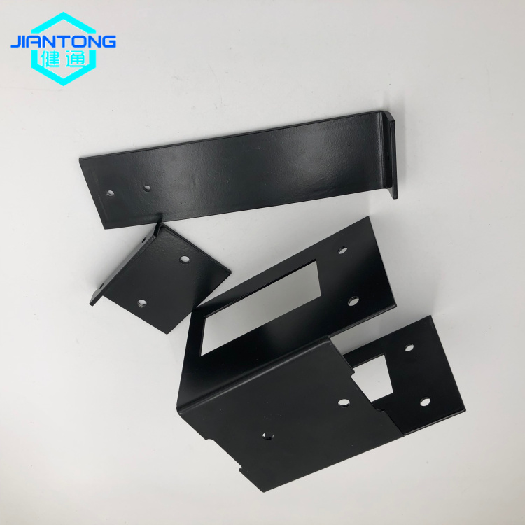 custom black painted laser cutting bending sheet metal stamping parts (3)