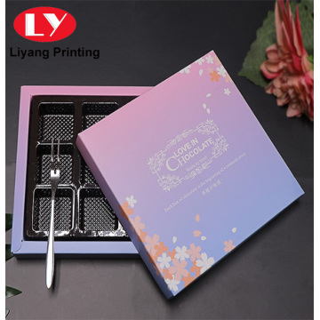 CMYK packing food box wuth PET food grade