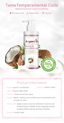 Sulphate Free Coconut Leave-In Conditioner for Smooth, Moisturized African Hair