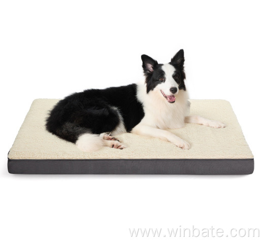 Memory Foam Dog Pet Bed with Washable Cover