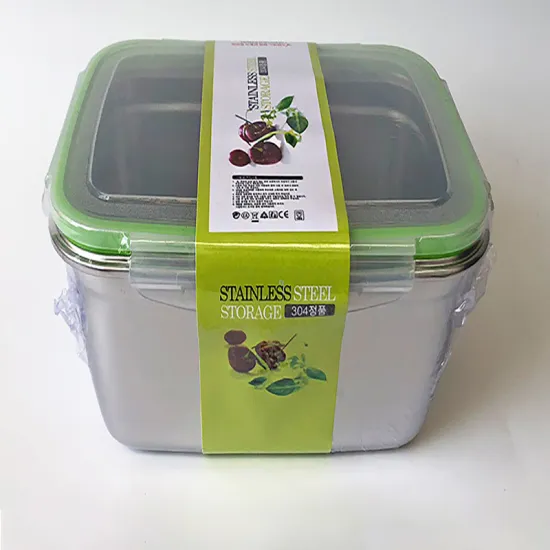 304 Stainless Steel Lunch Box Rectangular Crisper Fruit