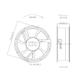 Hot Sale Crown AGE25489 Dc Axial Cooling Fan