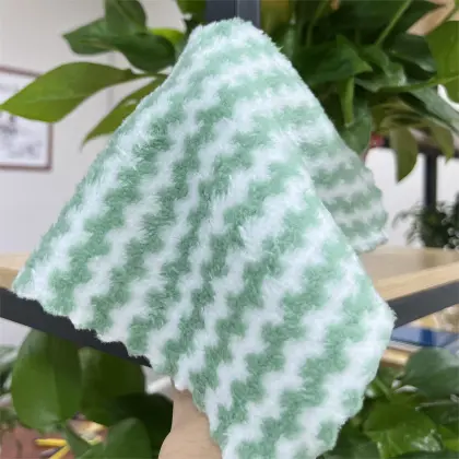 Organic Cotton Green Kitchen Towels and Hand Towels