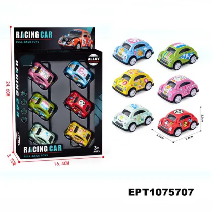 Diecast Model Car Set: EPT Boomerang Car Pull-Back Racing Toys for Kids