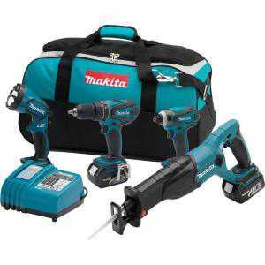 Makita 18-Volt LXT Lithium-Ion Combo Kit (4-Tool)