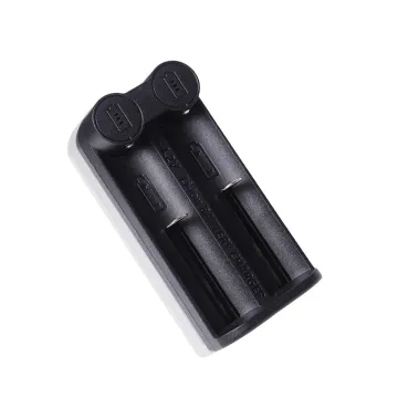 C2 NewQQ Portable Rechargeable 2-Slot Battery Charger for 18650, 26800, and 21700 Lithium Batteries