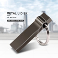 Mini-USB-Stick aus Metall mit Schlüsselring