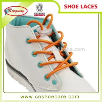 High quality new fashion elastic cord shoelaces polyester shoelace