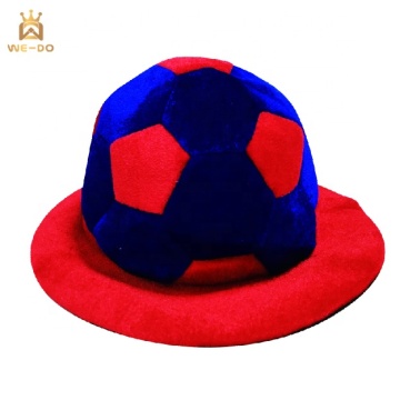 Colorful Soccer Ball Shape Beret Hat with Embroidered Logo for Football Fans
