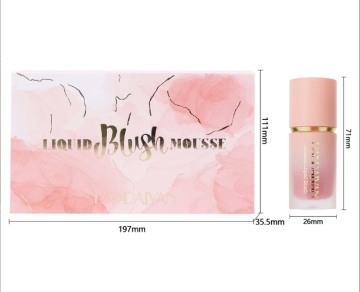 Pearlescent Matte Powder Blusher: Liquid, Easy Color Cosmetic Set (5 Piece Package)