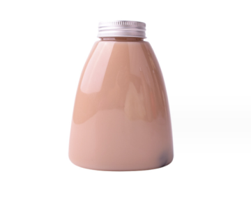 Transparent PET Cone-Shaped Drinking Bottle with Metal Lid - 300ml/500ml Capacity