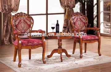 Wooden round small tea table (NG2661)