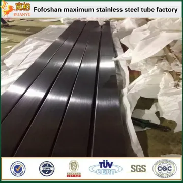 High quality inox colored pipe 316 stainless steel pipe black titanium finishes for stair rail