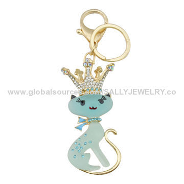 Supply Cat Keychains Ideal for Promotion Gifts, OEM Orders are Welcome