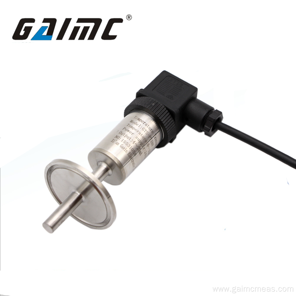 G1/2 SS probe pt100 temperature transmitter 4-20 ma