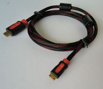 10.2 Gbps High Speed Hdmi To Mini Hdmi Kabel With Two Ferrite Cores 1080p Hdmi Cables