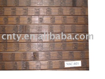 Natural carved bamboo floor mat