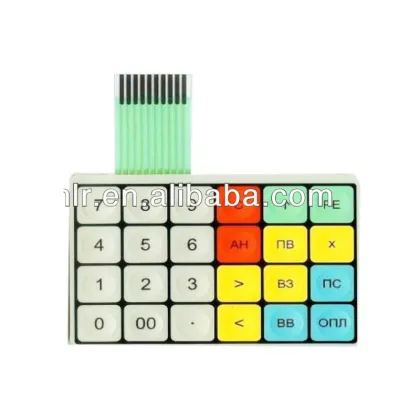 backlight membrane switch panel panel connect to PCB board