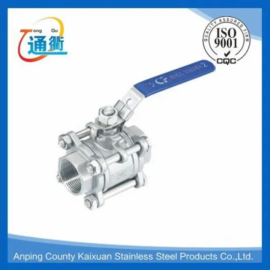 casting threaded ball valve 3-pc 1" npt ss316 1000 psi wog