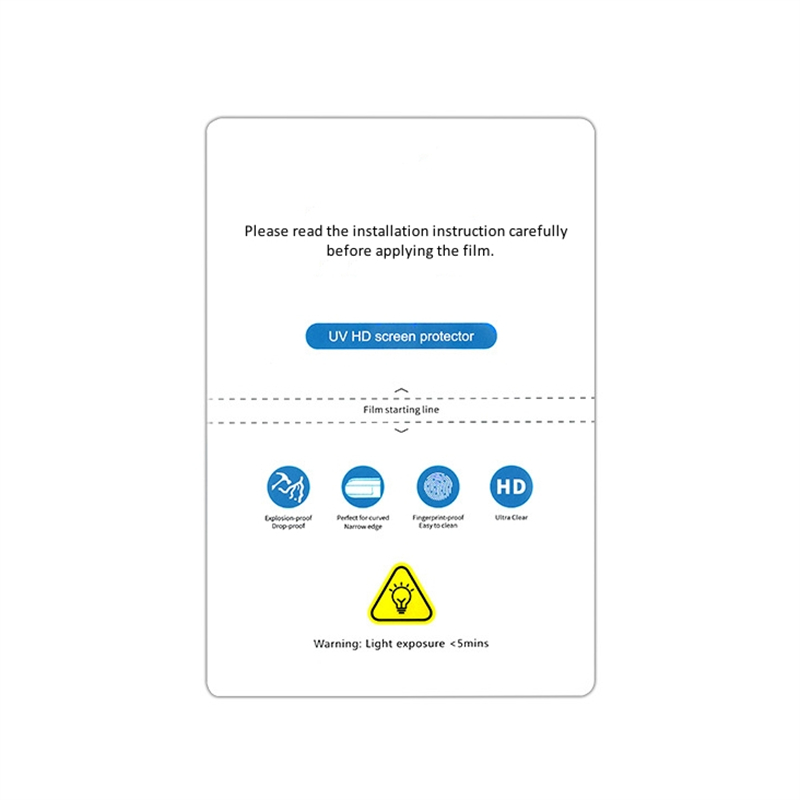 HD Clear Hydrogel Screen Protector Film Sheet