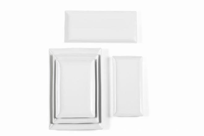 White Porcelain Rectangular plate 