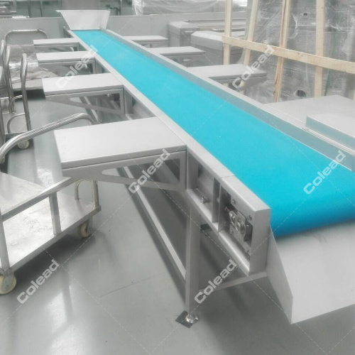 Food grade working conveyor for vegetable and fruit