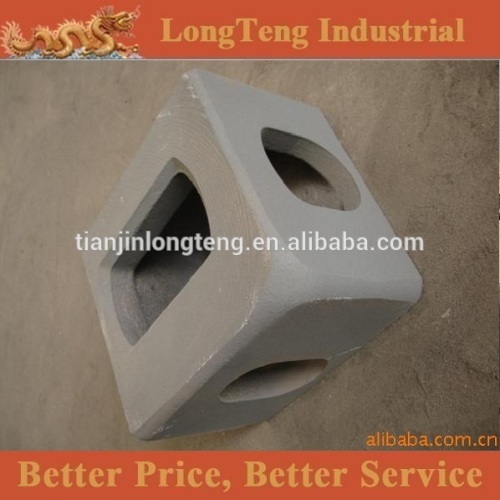 Factory supplied container corner casting
