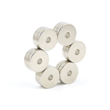 Customized Radial Magnetization Ring Magnet 45 Degree Chamfer