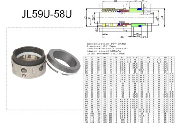 Cartridge Seal 59u 58u/Shaft Seals/Gleitringdichtung/Tenuta Meccanica/Sello Mecanico
