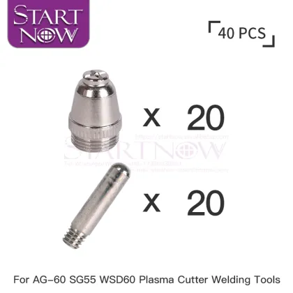 AG60 Nozzle Hafnium Wire Electrode Kits for Plasma Welders and Cutting Parts
