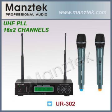 Manztek UR-302 Professional UHF Wireless Microphone
