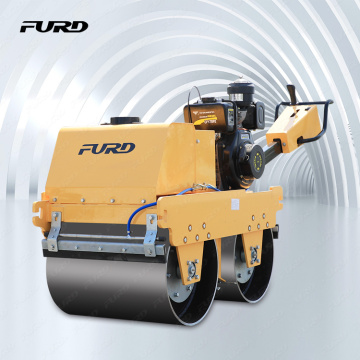 Mini 550kg steel drum vibratory compaction road roller with high quality