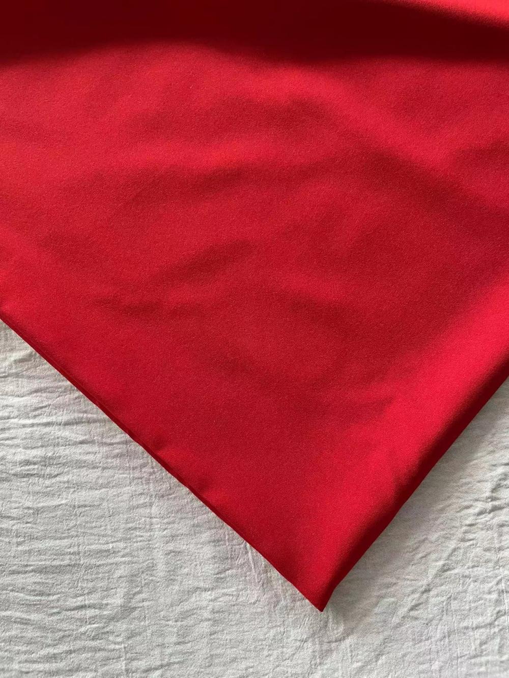 75d Poly Four Way Stretch Red Fabrics