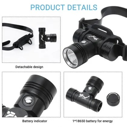 Shingel Aluminum 10W High Power Underwater Waterproof Diving Flashlight