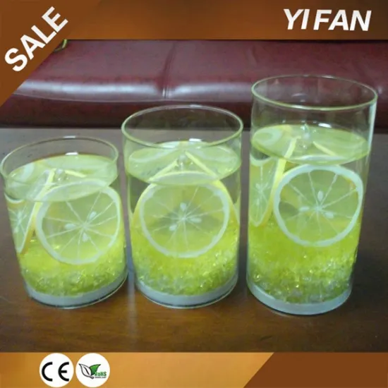 Glass Jar Jelly Wax LED Candle