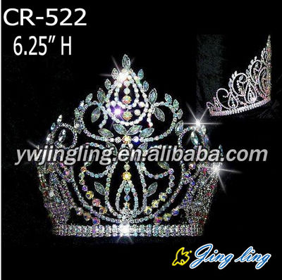 Rhinestone Pageant Crowns For Sale CR-522