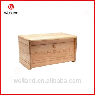 wooden bread box