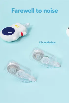 Cute Kawaii Stationery: White Out Correction Tape - Student Friendly, 5mm x 5m, OEM Colors (Black & Blue)