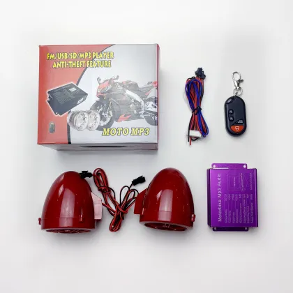 Remote Control MP3 Speaker Alarm Motorcycle Security System