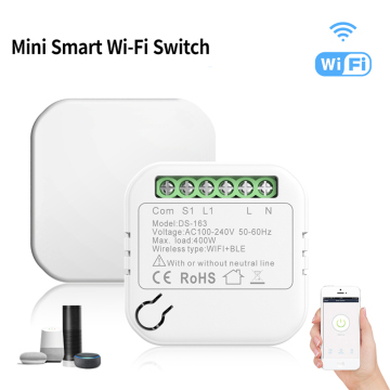 홈 자동화 기능을 갖춘 Wi-Fi 스마트 월 스위치 모듈 : Inteligente Relay 및 Tuya 기술