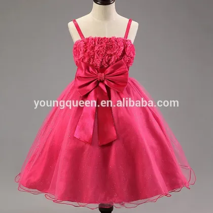 XD15 Girls Summer 2015 children princess dress sling veil big swing dress