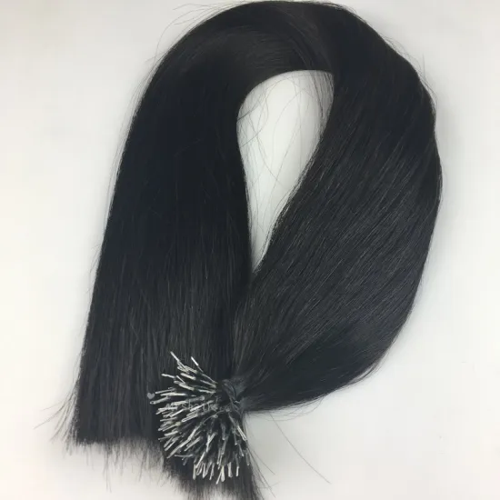26" 100g Best quality Smooth intact cuticles Nano ring tip hair 100% remy Human Hair Extensions
