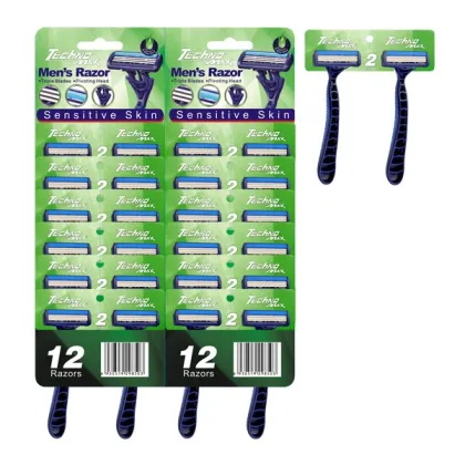 Triple Blade Disposable Razor Compete with Derby (KL-X301L)