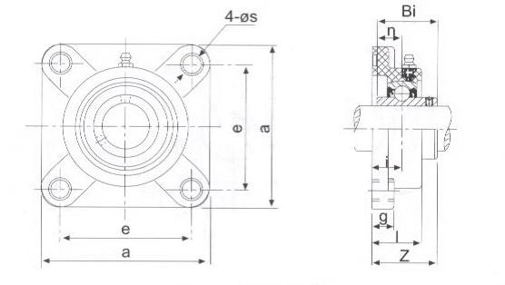 Stainless Steel Bearings TP-SUCF200 Series